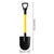 Mini black handle Shovel with size markings