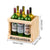 1pc Mini Wine Bottles With Crate, with size markings