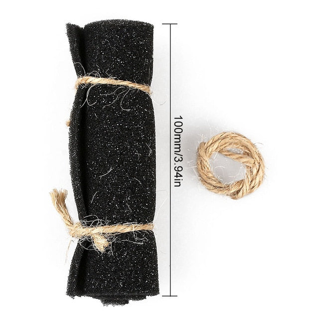 Mini Black Rubber Foam Mat with size marking