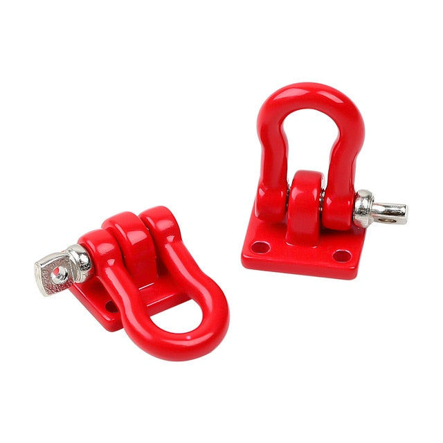 2 pcs Red Metal Trailer Tow Hooks
