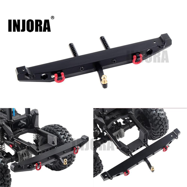Metal Rear Bumper with LED Light for Axial SCX10 Jeep Cherokee