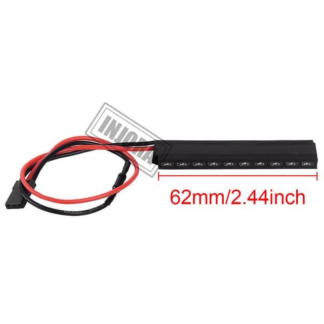 10-light Red LED Light front with length marking