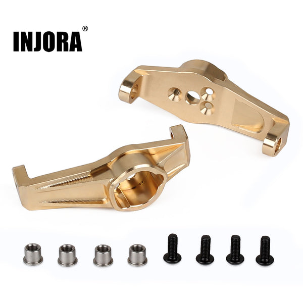2PCS Brass Counterweight Front Caster Blocks Portal Drive for TRX-4 TRX-6