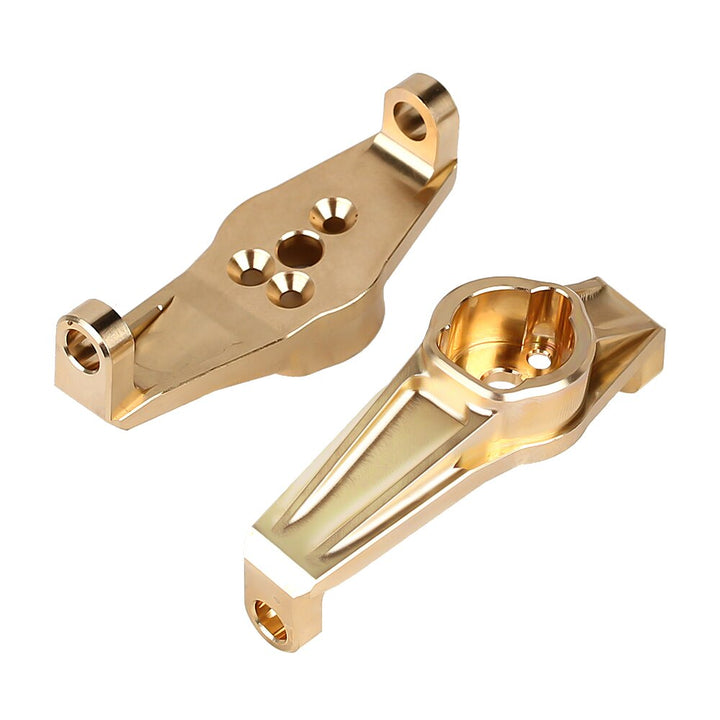 2PCS Brass Counterweight Front Caster Blocks Portal Drive for TRX-4 TRX-6