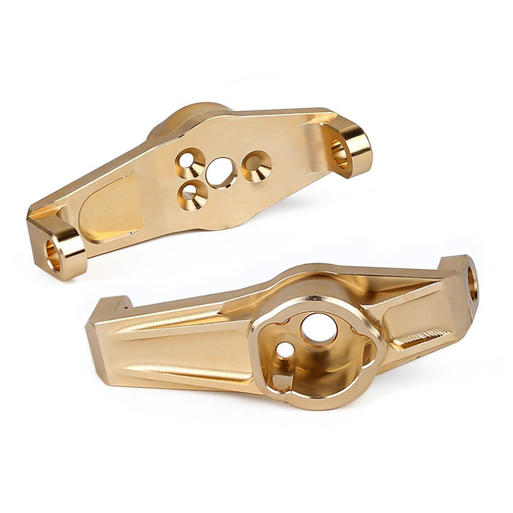 2PCS Brass Counterweight Front Caster Blocks Portal Drive for TRX-4 TRX-6