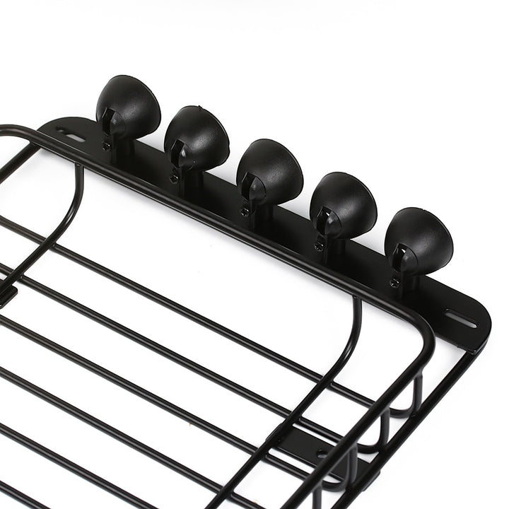 232*145mm Metal Roof Rack with 5 LED Lights for 1/10 RC Crawler