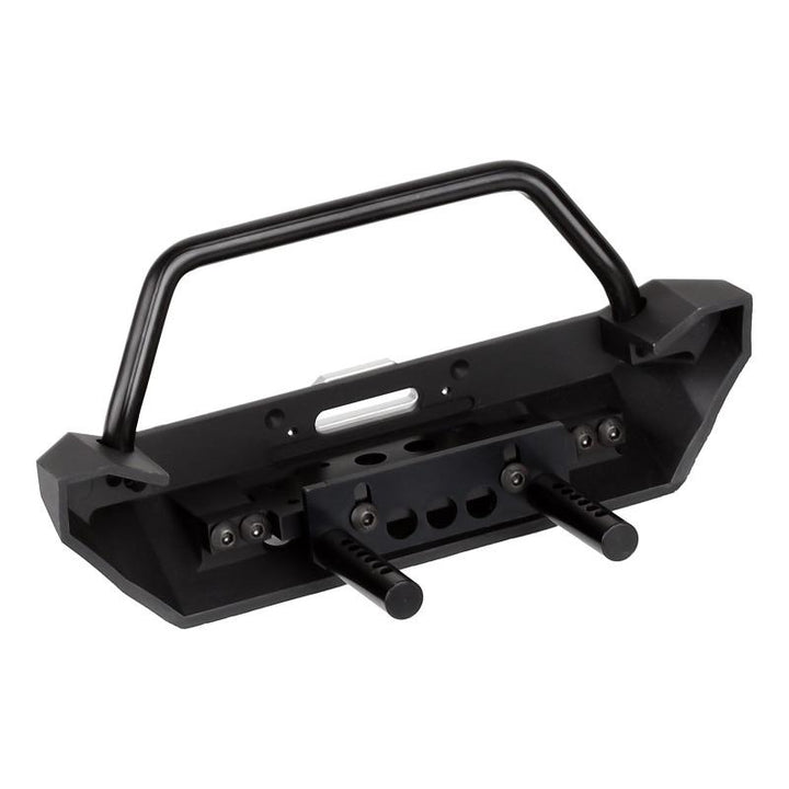 Metal Front Rear Bumper with Tow Hooks for 1/10 RC Crawler - INJORA