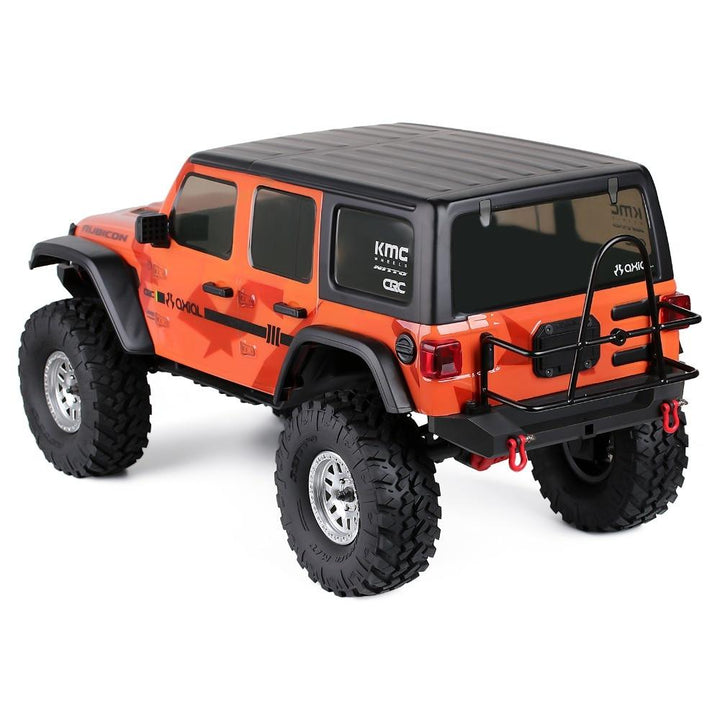 Metal Front Rear Bumper with Tow Hooks for 1/10 RC Crawler - INJORA