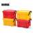 4 Plastic Storage Boxes with injora logo