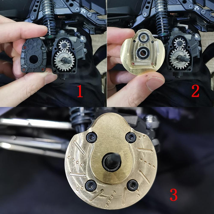 2PCS Brass Portal Steering Knuckle Cap Housing for AXAIL SCX10 III AXI03007 & Capra 1.9 UTB AXI03004