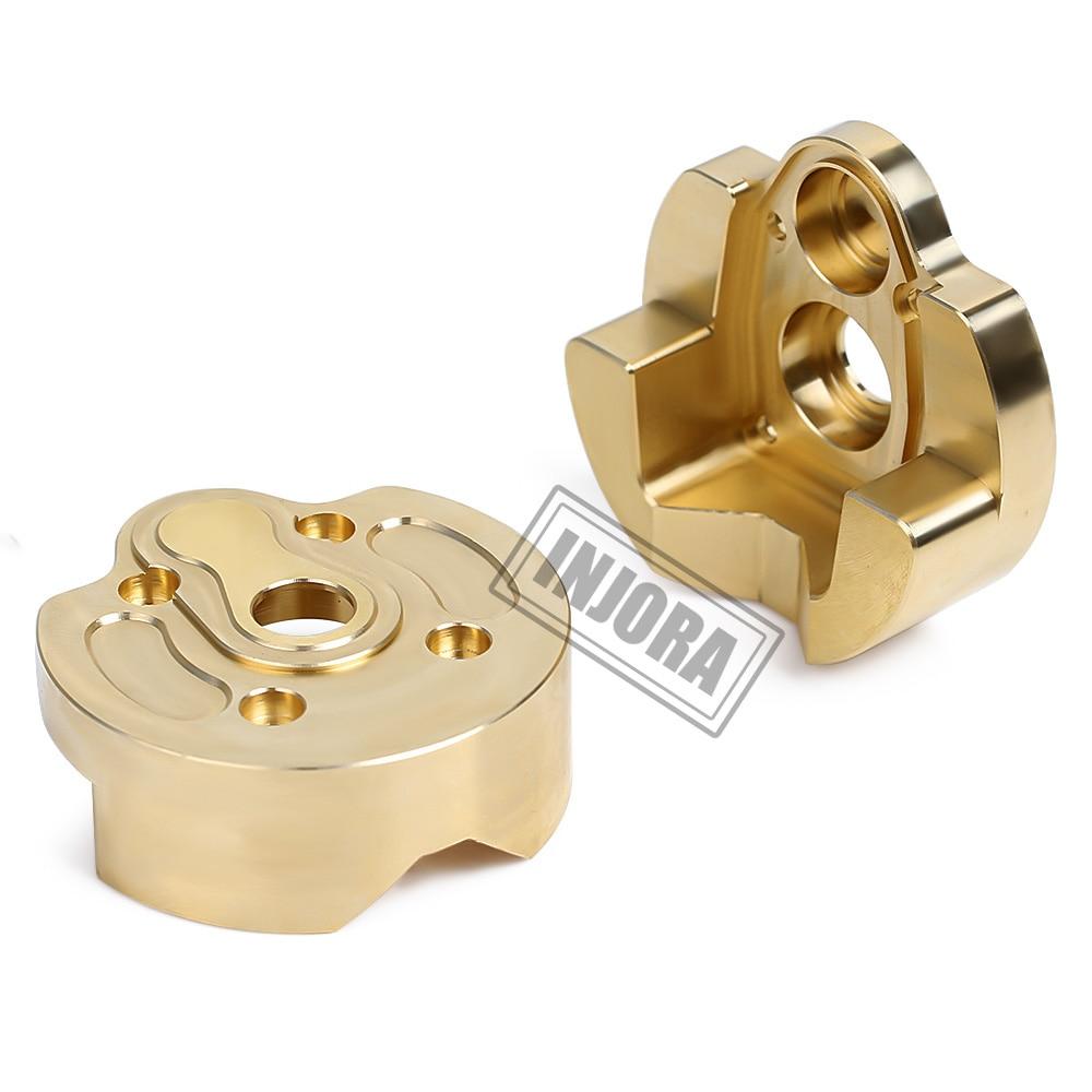 2Pcs Brass Portal Knuckle Caps For Axial SCX10-III & Capra – Steering Axle Weight Upgrade For RC Crawlers - View #2