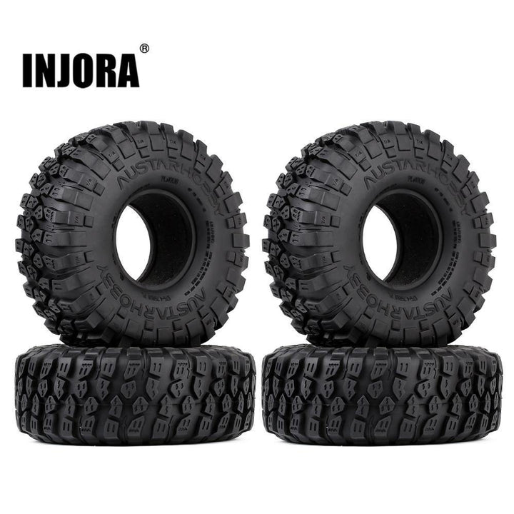 4PCS 1.9" 121*45mm Soft Rubber Tyre Terrain Tires for 1/10 RC Crawler