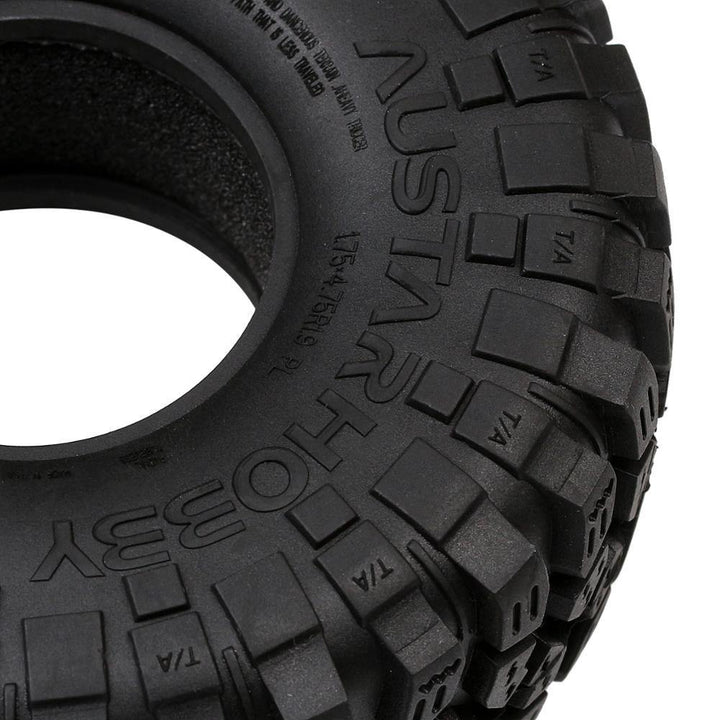 4PCS 1.9" 121*45mm Soft Rubber Tyre Terrain Tires for 1/10 RC Crawler