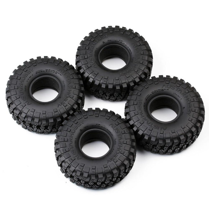 4PCS 1.9" 121*45mm Soft Rubber Tyre Terrain Tires for 1/10 RC Crawler
