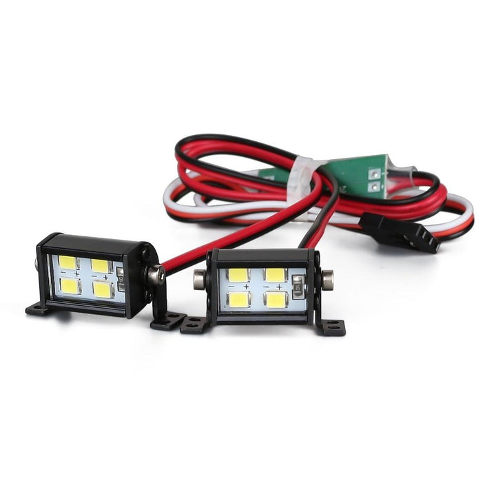 2 short Light Bar front with red and black wires
