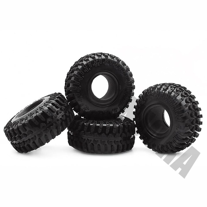 4PCS 2.2" 128*54mm Rubber Wheel Tires for 1/10 RC Rock Crawler - INJORA