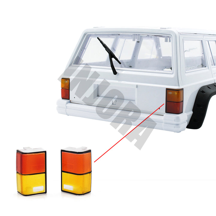 2PCS Tail Light Cover for Axial SCX10 II Jeep Cherokee