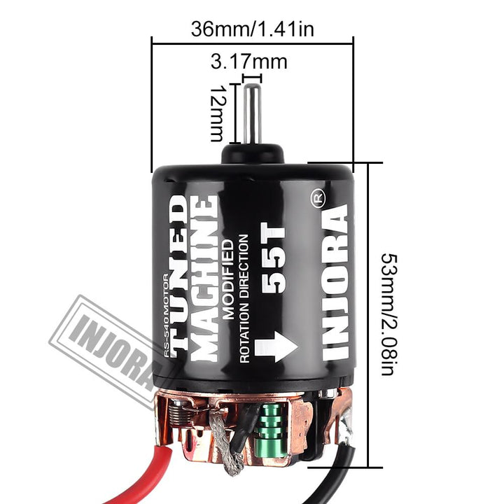 35/45/55T Brushed Motor Waterproof ESC Speed Controller for 1/10 RC Crawler