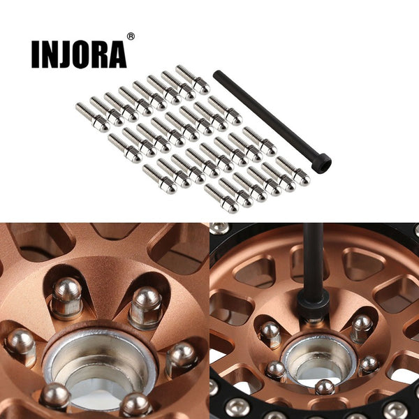 30PCS M2.5 M3 Metal Screws for 1.9" 2.2" Wheel Rims