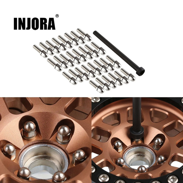 30PCS M2.5 M3 Metal Screws for 1.9" 2.2" Wheel Rims