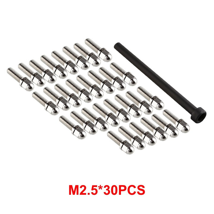 30PCS M2.5 M3 Metal Screws for 1.9" 2.2" Wheel Rims