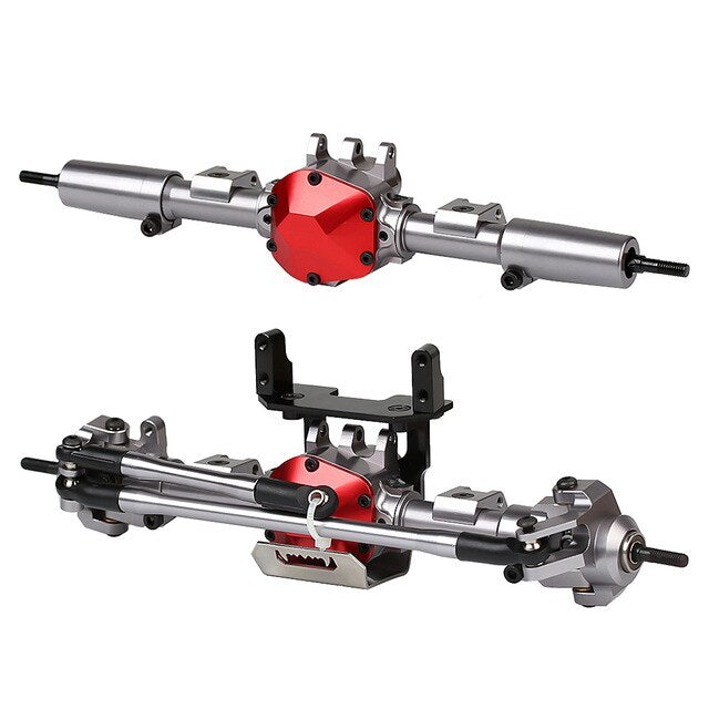 クローラー　パーツ　injora？ INJORA CNC Metal Front / Rear Axle with Protector for Axial