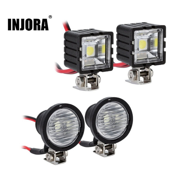 INJORA LED Lights Headlights Spotlight for 1/10 RC Car