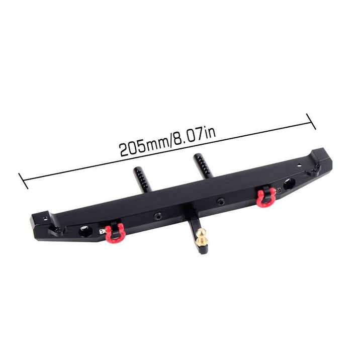 Metal Rear Bumper with LED Light for Axial SCX10 Jeep Cherokee