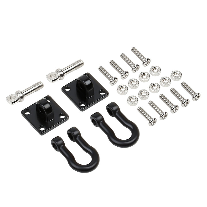 2pcs black Metal Trailer Tow Hooks kit parts
