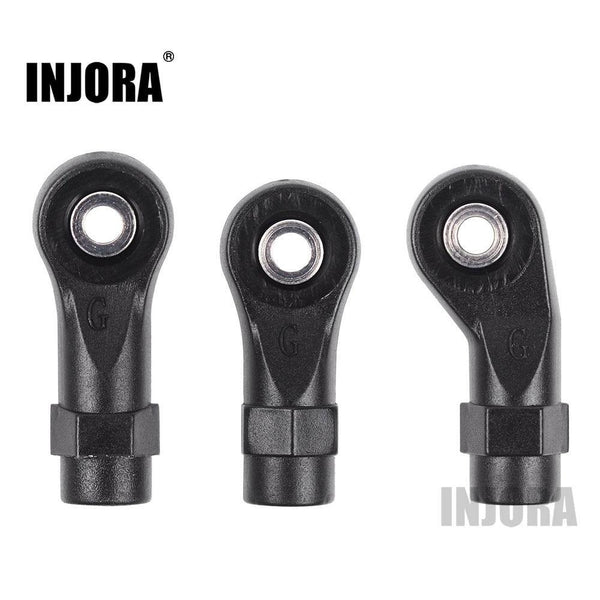 3 pcs different Rod End Balls front with injora logo