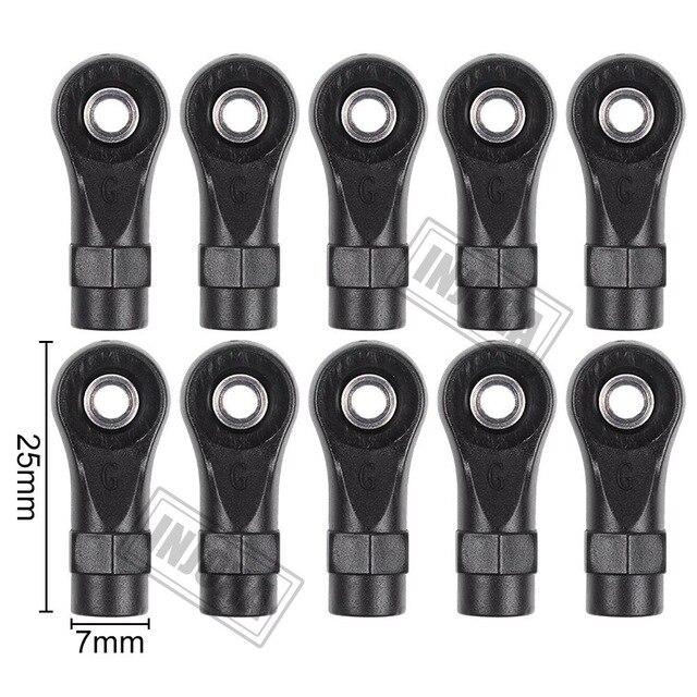 10 PCS Rod End Balls front with dimension markings