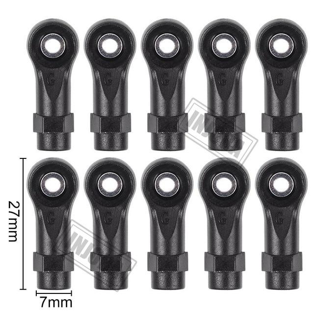 10 PCS Rod End Balls front with dimension markings