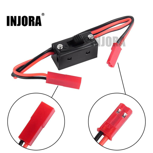 LED Light Control Power Switch JST Connector Wires for 1/10 1/8 RC Car