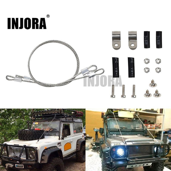 2pcs 180mm Modified Parts Steel Ropes for 1/10 RC Crawler