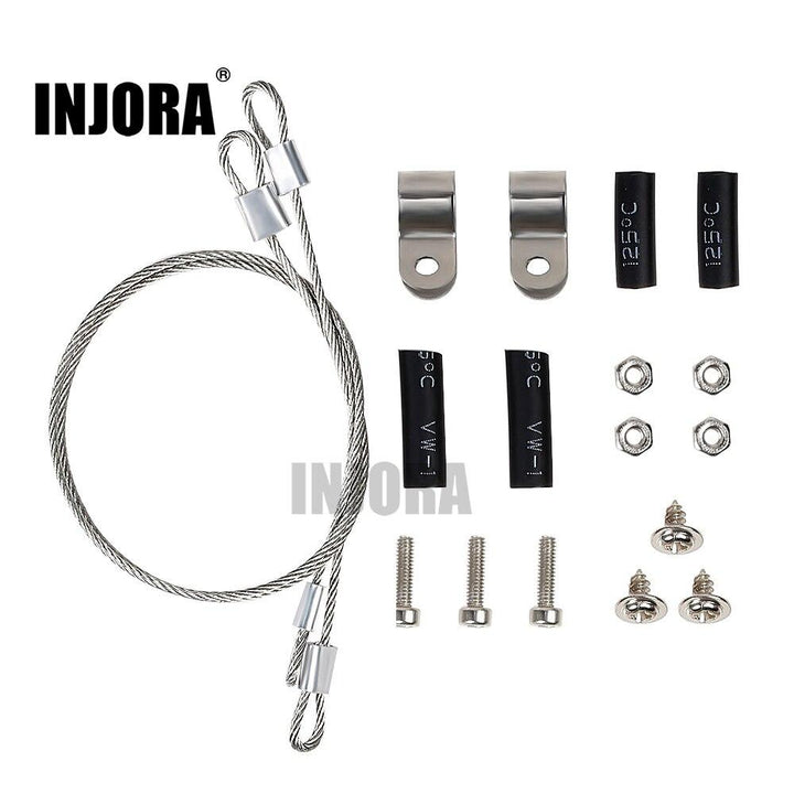 2pcs 180mm Modified Parts Steel Ropes for 1/10 RC Crawler