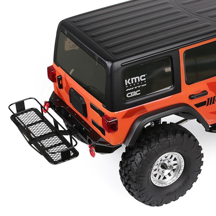 Metal Rear Bumper & Back Hitch Carrier Rack for SCX10 Jeep Wrangler - INJORA