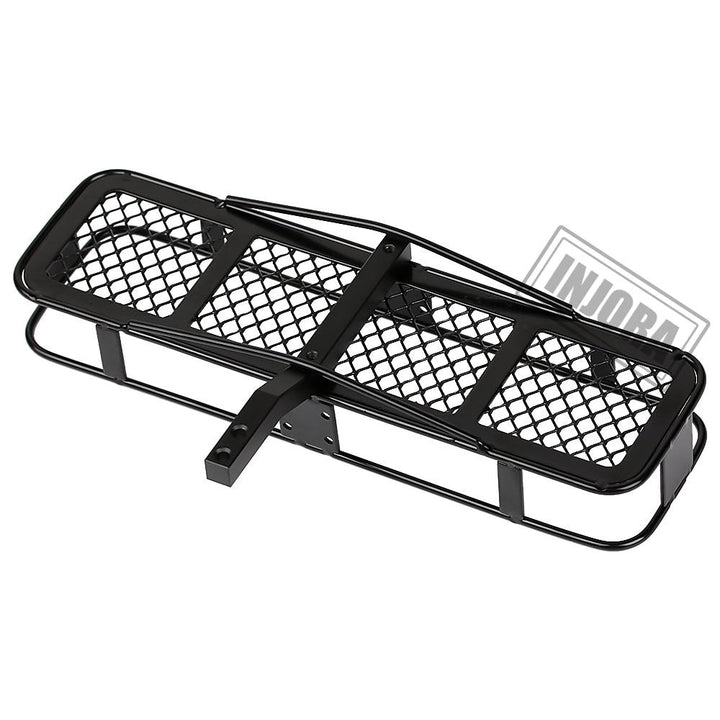 Metal Rear Bumper & Back Hitch Carrier Rack for SCX10 Jeep Wrangler - INJORA