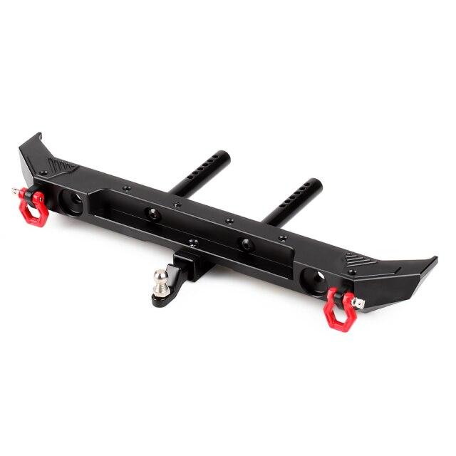 Metal Rear Bumper & Back Hitch Carrier Rack for SCX10 Jeep Wrangler - INJORA
