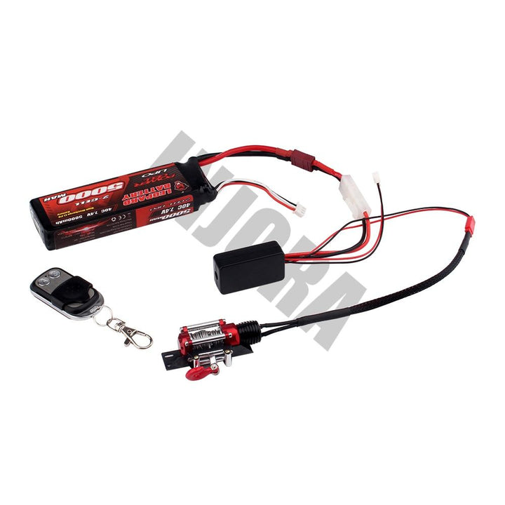 Winch Control Wireless Remote Controller Receiver for 1/10 RC Crawler - INJORA