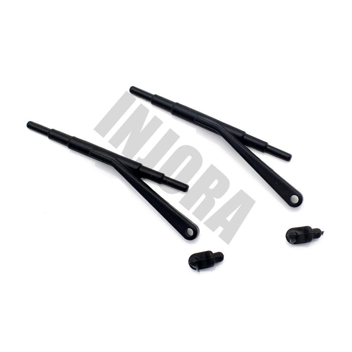 3PCS Black Rubber Wipers for 1/10 Axial SCX10 II Jeep Cherokee