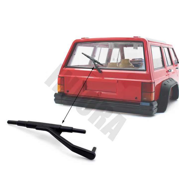 3PCS Black Rubber Wipers for 1/10 Axial SCX10 II Jeep Cherokee