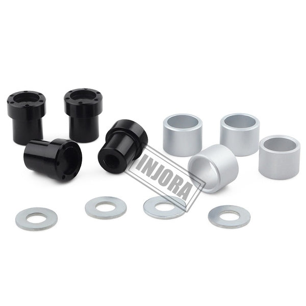 INJORA 4PCS M4 Metal Wheel Lock Nuts, RC Wheel Rim Center Caps