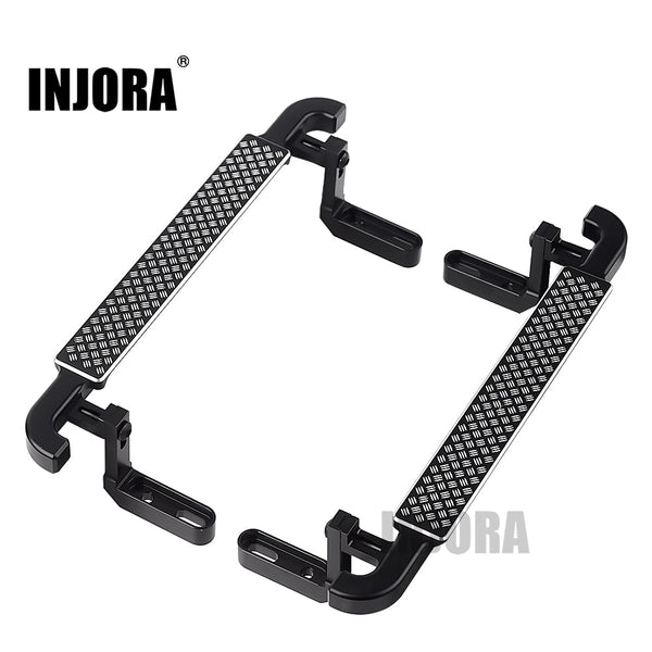 2PCS Black Metal Side Pedal Rock Sliders for Traxxas TRX-4