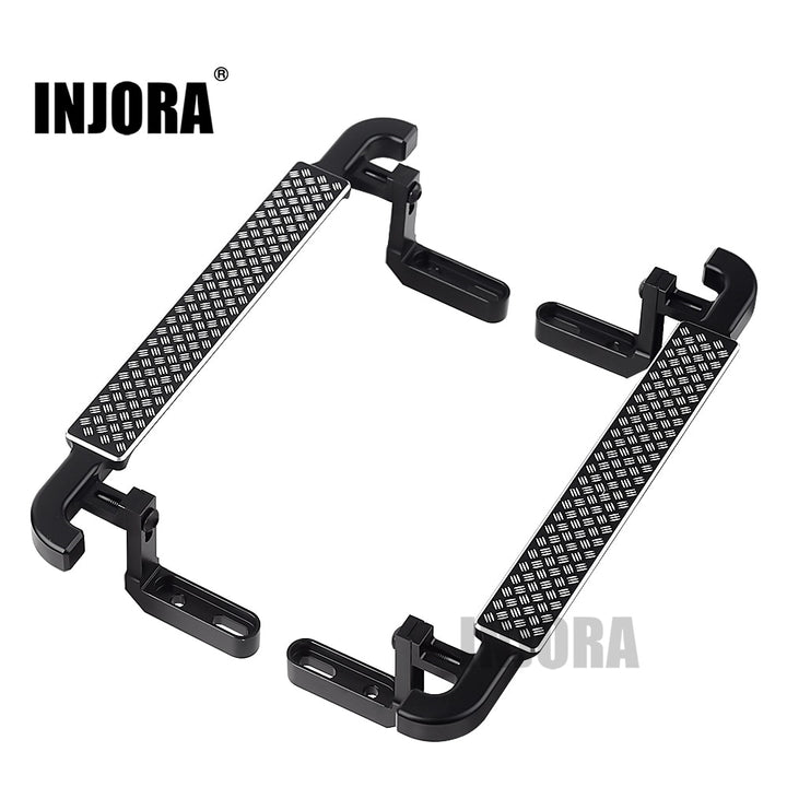 2PCS Black Metal Side Pedal Rock Sliders for Traxxas TRX-4