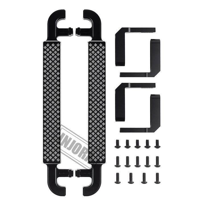 2PCS Black Metal Side Pedal Rock Sliders for Traxxas TRX-4