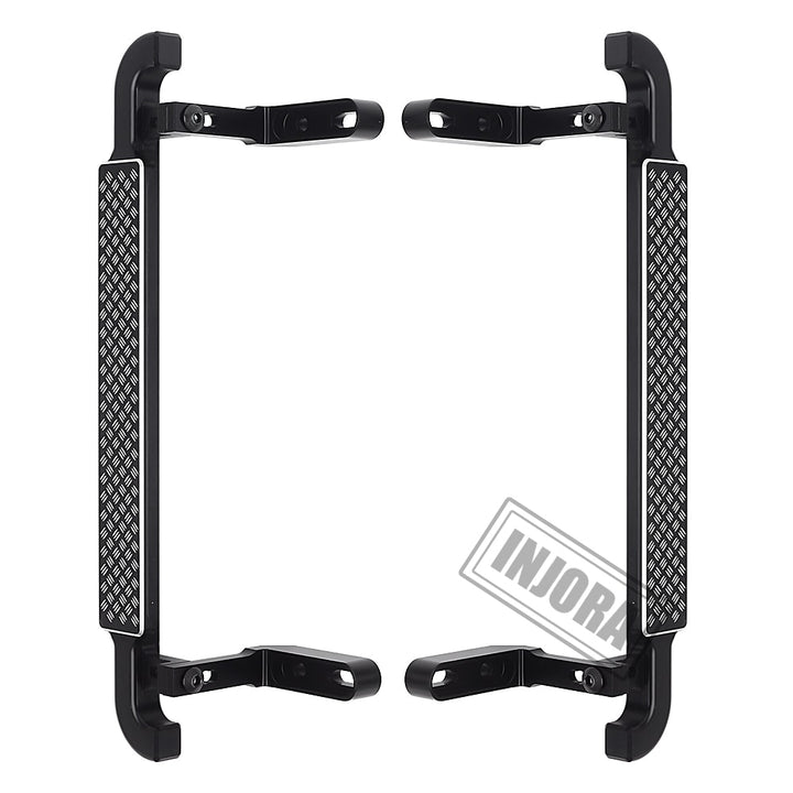 2PCS Black Metal Side Pedal Rock Sliders for Traxxas TRX-4