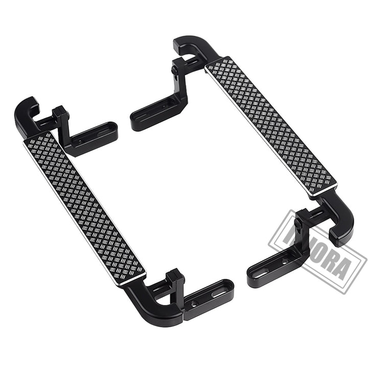 2PCS Black Metal Side Pedal Rock Sliders for Traxxas TRX-4