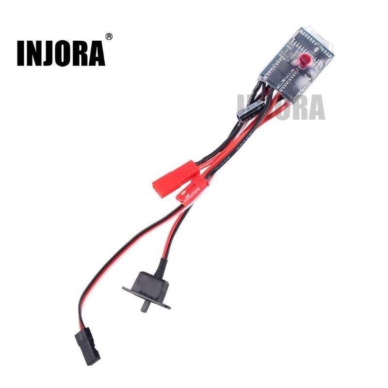 INJORA 10A Brushed ESC Speed Controller for 1/12 1/16 1/18 1