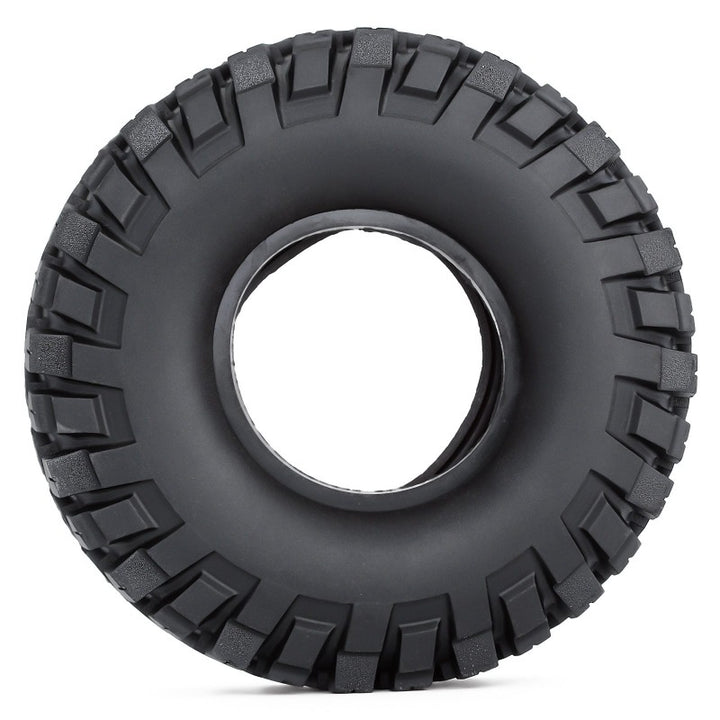 4PCS 1.9" 100-123mm Rubber Wheel Tires with Dual Stage TPE Foam