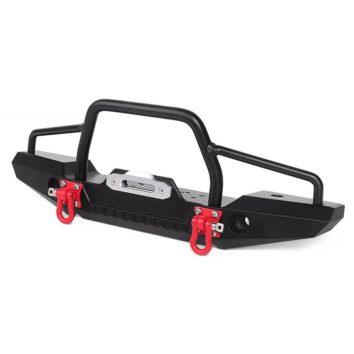 Metal Front Rear Bumper with LED Lights for Axial SCX10 II Jeep Cherokee